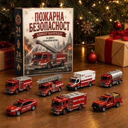 🔥🎄 КОЛЕДНА СПЕЦИАЛНА ОФЕРТА: 50% ОТСТЪПКА - 🎁 24-дневен коледен адвент календар с превозни средства: Съберете свой собствен автопарк🔥