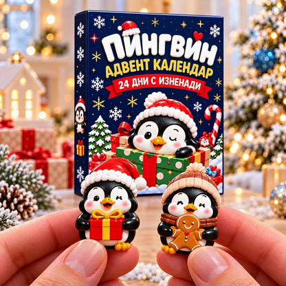 🔥🐧 КОЛЕДНА СПЕЦИАЛНА ОФЕРТА: 50% ОТСТЪПКА - Коледни 24 дни с пингвински изненади - Пингвински адвент календар🎁4