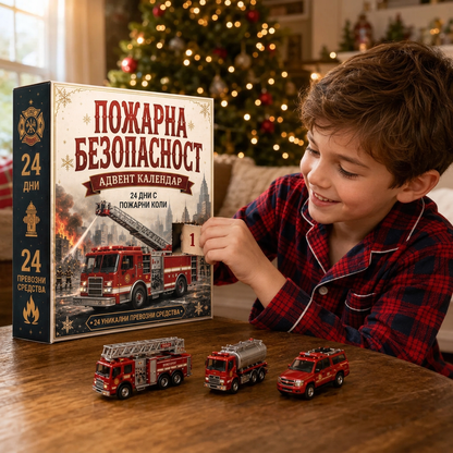 🔥🎄 КОЛЕДНА СПЕЦИАЛНА ОФЕРТА: 50% ОТСТЪПКА - 🎁 24-дневен коледен адвент календар с превозни средства: Съберете свой собствен автопарк🔥