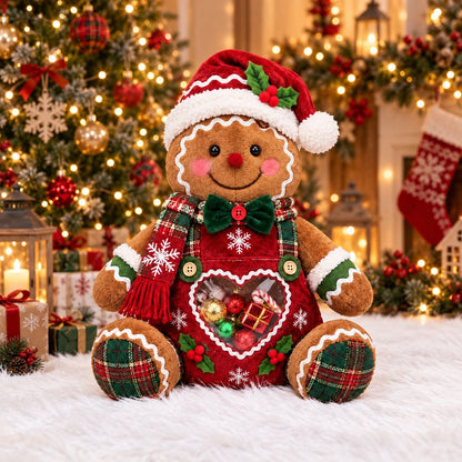 💥Коледна оферта — 50% отстъпка!🎅Коледна фигурка за лакомства – Кутия за многократна употреба за сладкиши и подаръци 1🎄