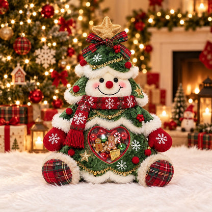 💥Коледна оферта — 50% отстъпка!🎅Коледна фигурка за лакомства – Кутия за многократна употреба за сладкиши и подаръци 1🎄