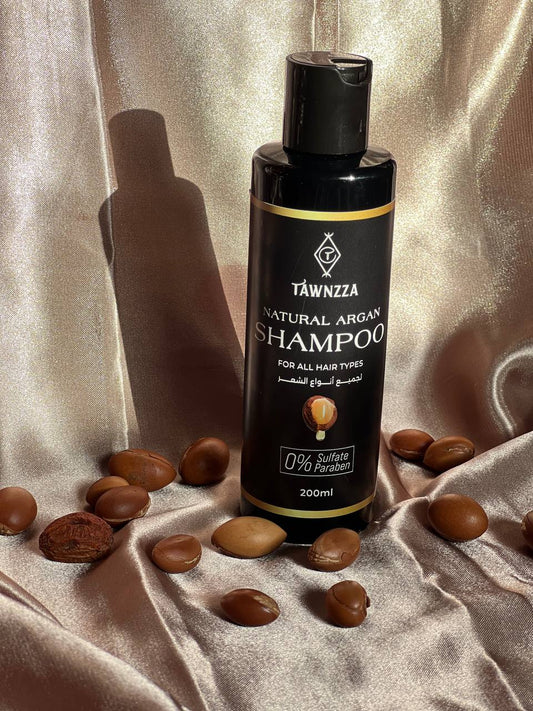 Tawnzza Argan Shampoo – Natural Sulfate-Free Moroccan Hair Cleanser (200ml)