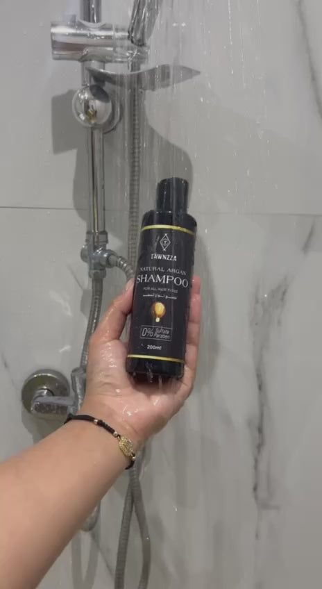 Tawnzza Argan Shampoo – Natural Sulfate-Free Moroccan Hair Cleanser (200ml)
