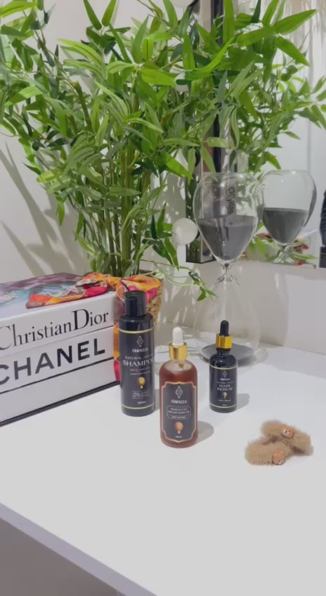 Tawnzza Hair Care Pack – Moroccan Argan Oil, Shampoo & Serum Bundle